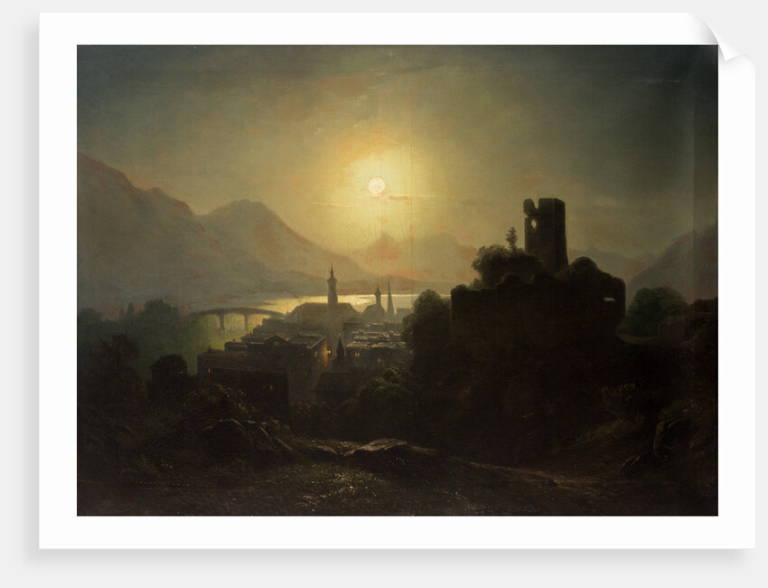 Tiflis by Moonlight, 1867 by Anonymous