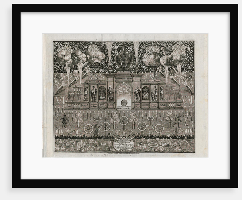 Fireworks for Charles VI on October 1, 1731 in Braunschweig, 1731 by Anonymous