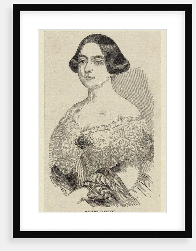 Portrait of the operatic soprano Eugenia Tadolini, née Savorani, 1848 by Anonymous