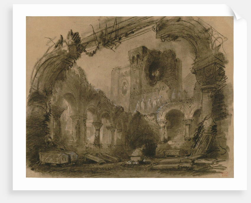 Set design for opera Macbeth by Giuseppe Verdi. Paris, Théâtre-Lyrique, 21.04.1865, 1865 by Anonymous
