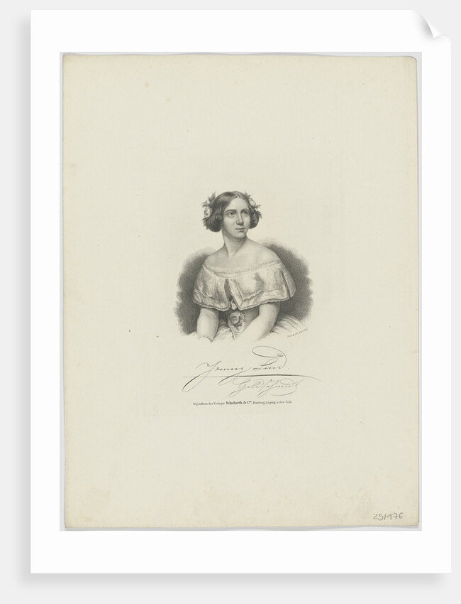 Portrait of the Soprano Jenny Lind, 1850s by Anonymous