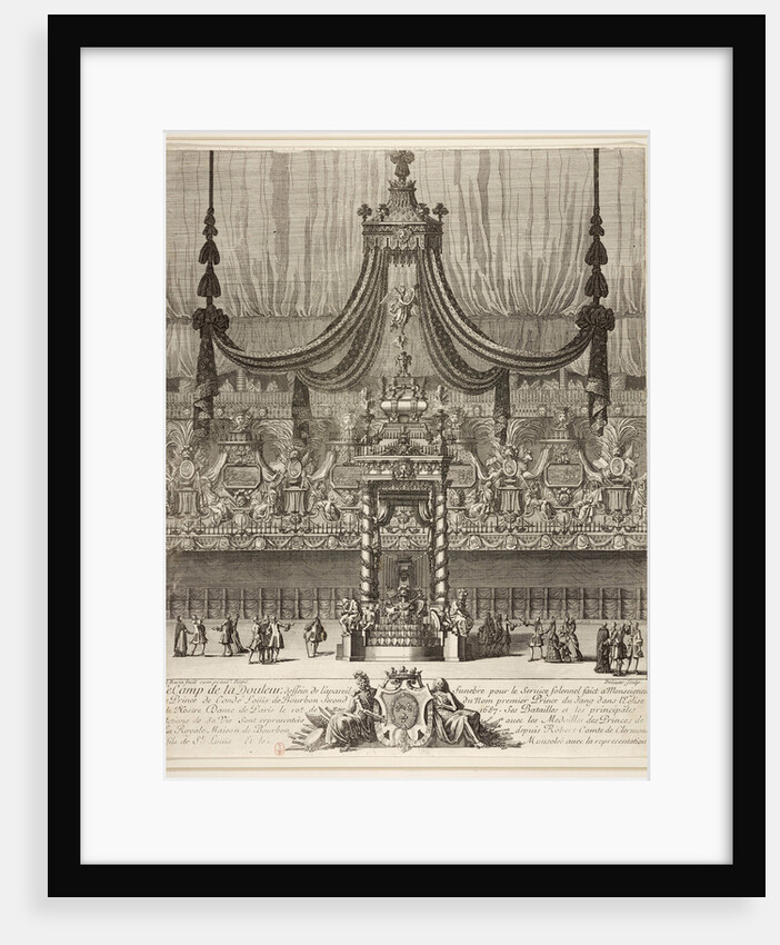 Decoration and arc de triomphe for the funeral of the Grand Condé held in Notre-Dame on March 10, 16 by Anonymous
