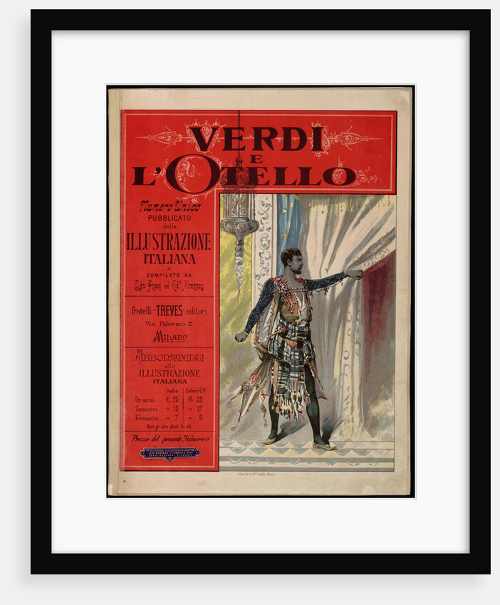 Special issue of the periodical Illustrazione Italiana, dedicated to the premiere of Otello, 1887 by Anonymous