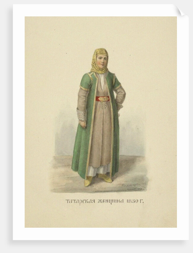 Kazan Tatar Woman of 1830 by Anonymous
