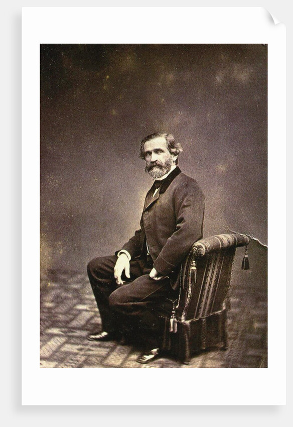Portrait of the Composer Giuseppe Verdi, 1874 by Anonymous