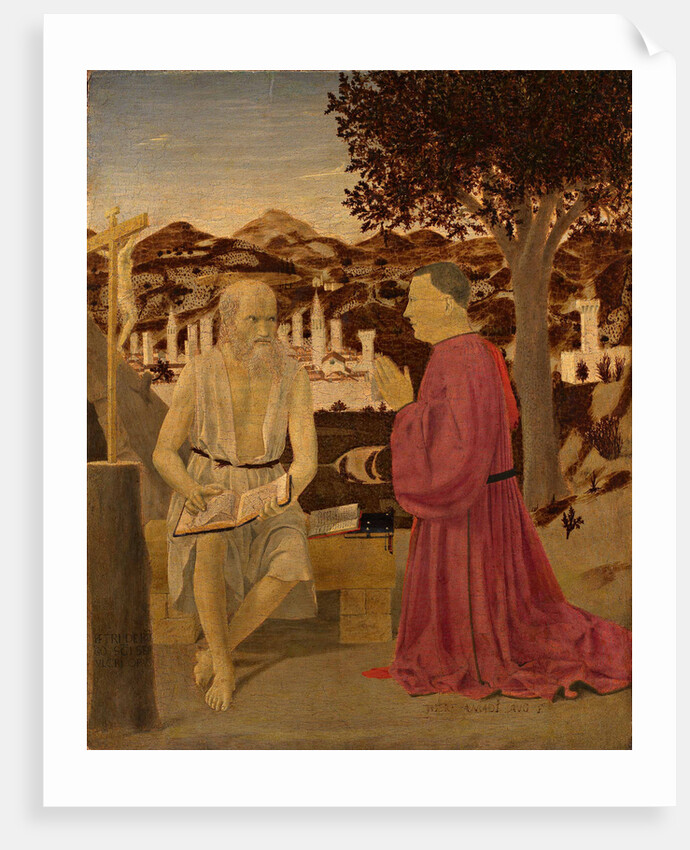 Saint Jerome and a Donor, 1451 by Anonymous