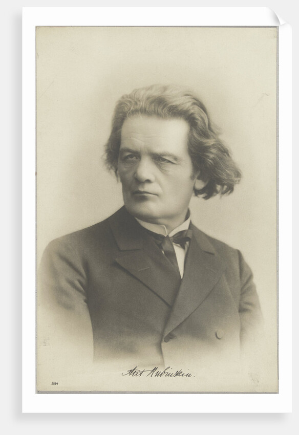 Portrait of the composer Anton Rubinstein, c. 1880 by Anonymous
