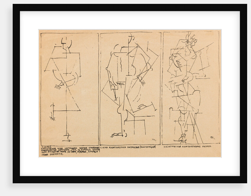 Cubist structure. From: On New Systems in Art, 1911 by Anonymous