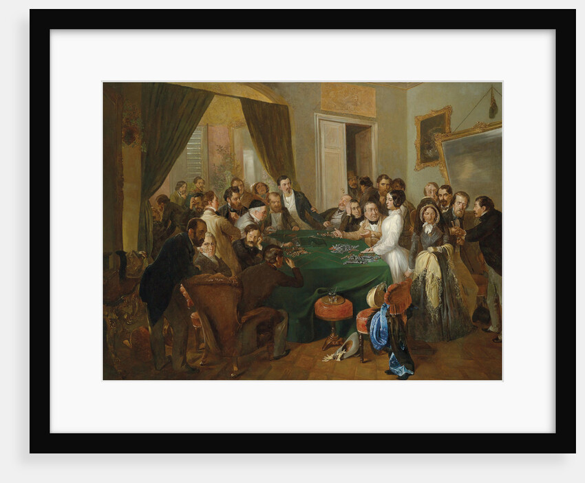 La Traviata: scene at the gaming table, 1866 by Anonymous