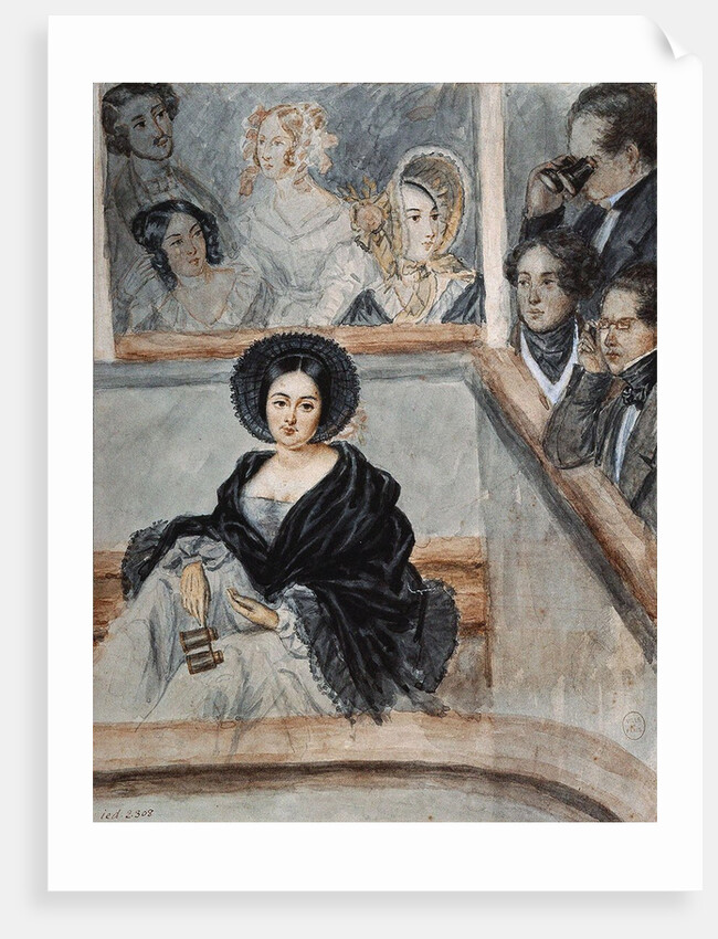 Marie Duplessis, La Dame aux Camélias, 1845 by Anonymous