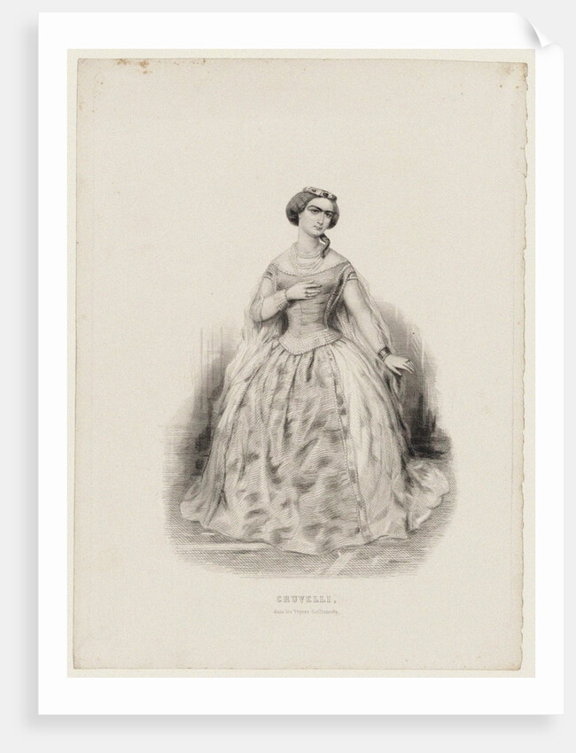 Sophie Cruvelli in Opera Les Vêpres siciliennes by Giuseppe Verdi, 1855 by Anonymous