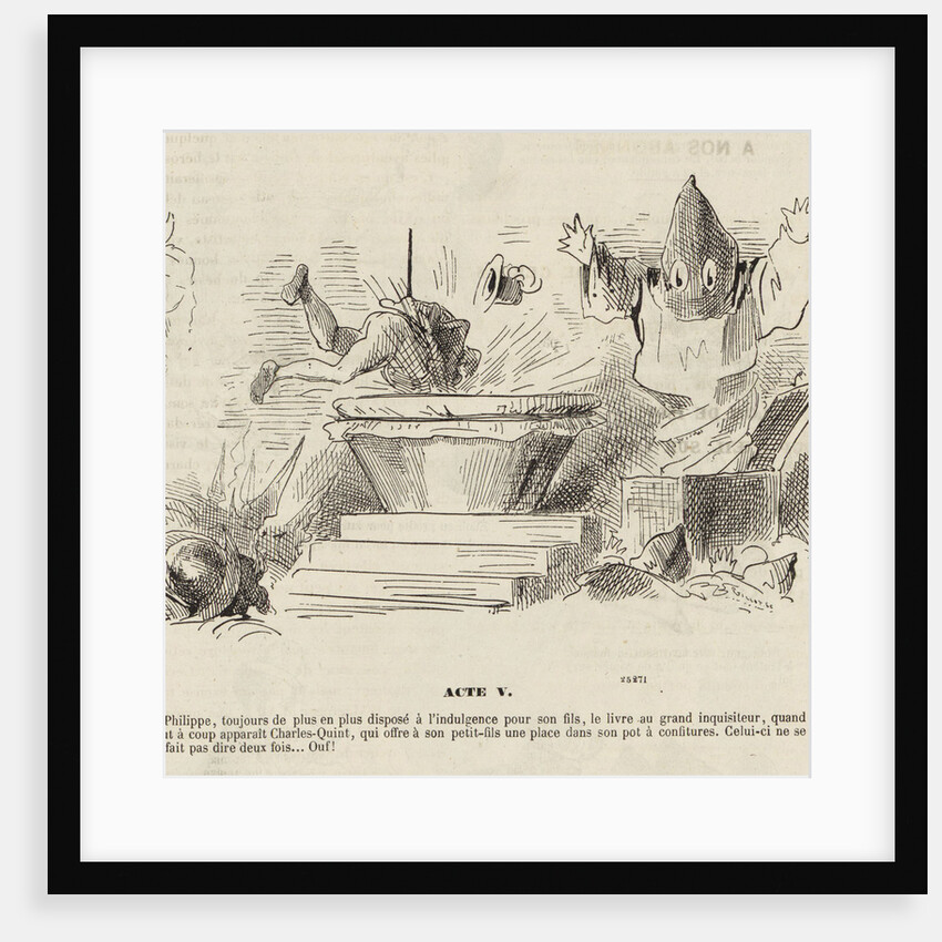 Caricature to the Opera Don Carlos by Giuseppe Verdi. Paris, Théâtre de lOpéra-Le Peletier, 11.03.1 by Anonymous