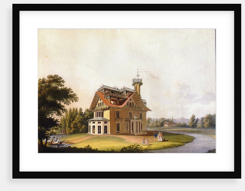 View of the summer house of Prince Nikolai Abramovich Putyatin at Kleinzschachwitz near Dresden, 181 by Anonymous