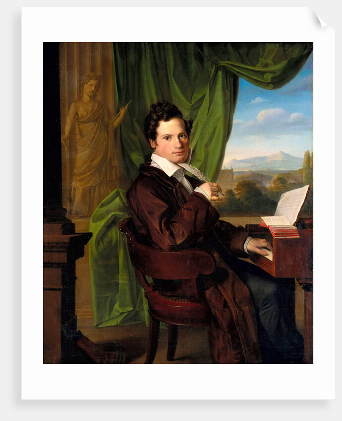 Portrait of the composer Heinrich Maria Schmidt, 1835 by Anonymous