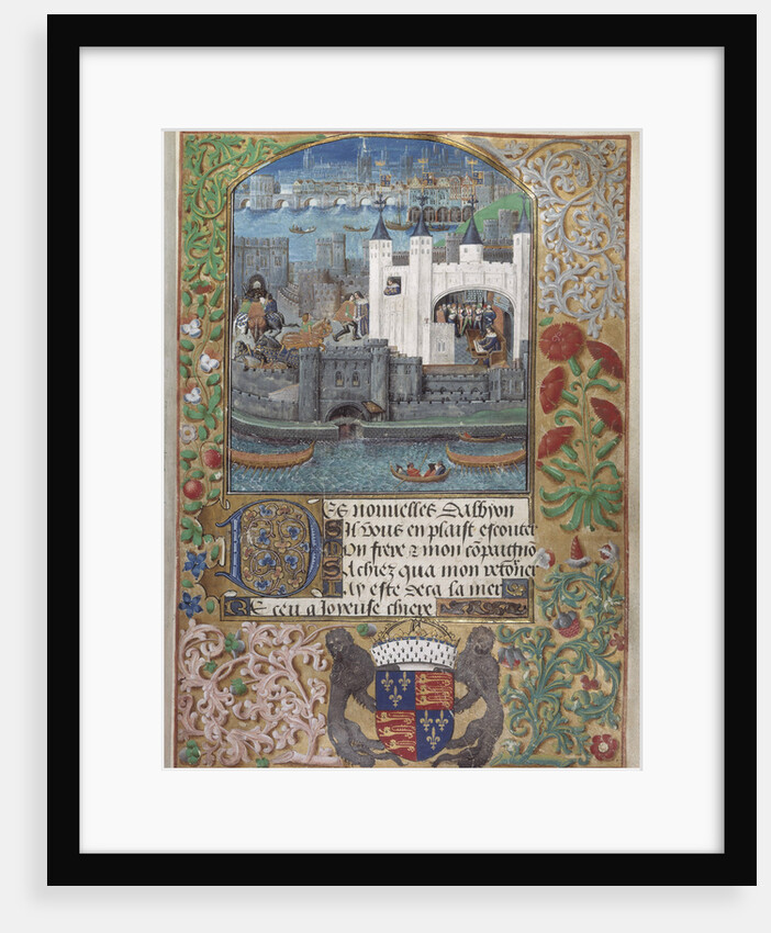 The Tower of London, the Custom House and Charles d?Orléans imprisonment in the Tower. From: Pseudo- by Anonymous