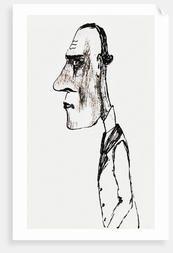 Self-caricature, Mid of 1930s by Anonymous