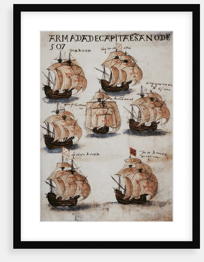 The fleet of Vasco da Gama in 1502 by Anonymous