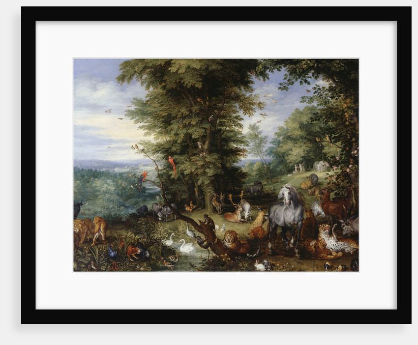 Adam and Eve in the Garden of Eden, 1615 by Anonymous