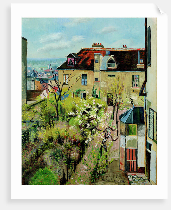 Jardin de la maison dUtrillo, 1913 by Anonymous