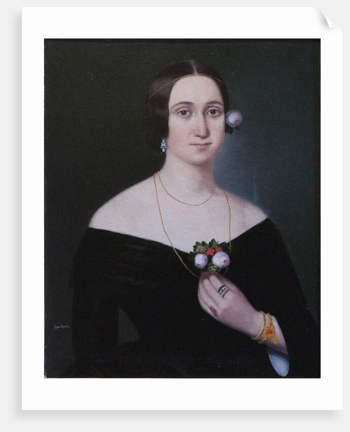 Portrait of Giuseppina Strepponi, c. 1850 by Anonymous