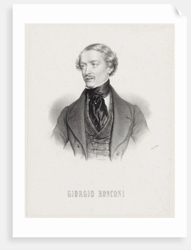 Portrait of the baritone Giorgio Ronconi, 1830s by Anonymous