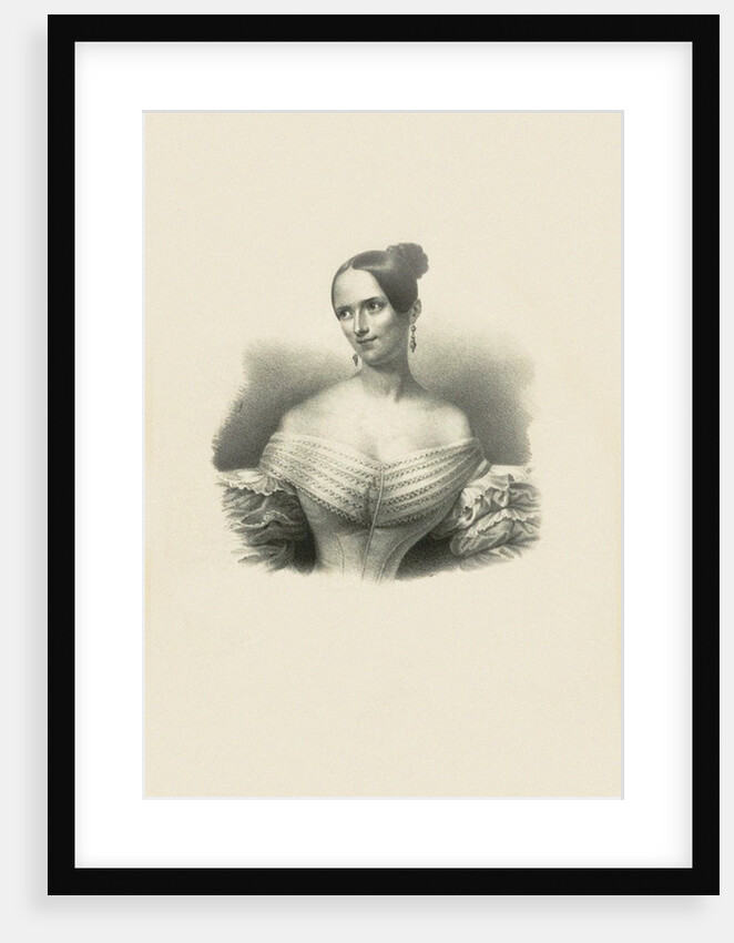 Portrait of the opera soprano Sophie Löwe, c. 1840 by Anonymous