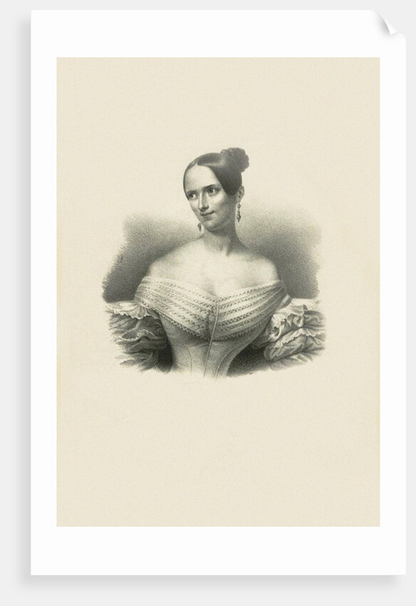 Portrait of the opera soprano Sophie Löwe, c. 1840 by Anonymous