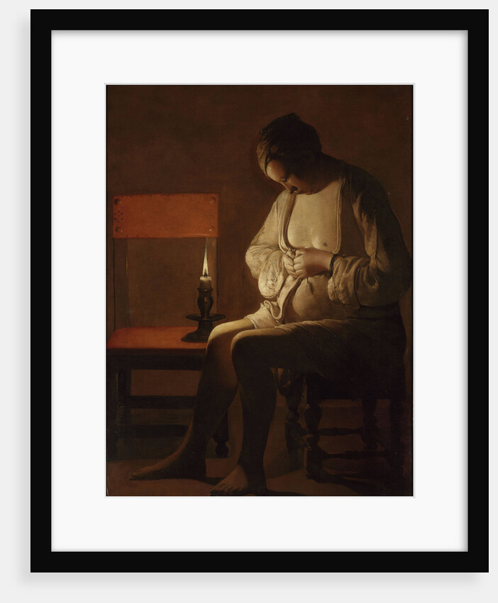 Woman Catching Fleas, ca 1638 by Anonymous
