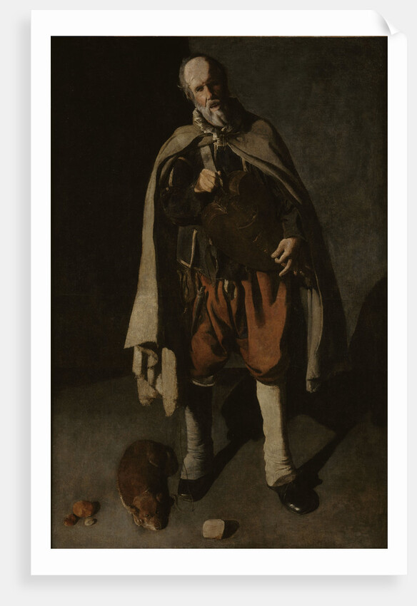 The Hurdy-Gurdy Player with a Dog, ca 1625 by Anonymous