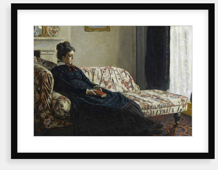 Méditation. Madame Monet au canapé, c. 1871 by Anonymous
