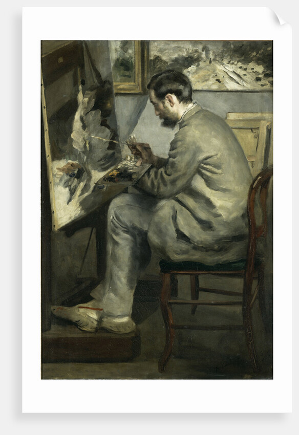 Frédéric Bazille at his easel, 1867 by Anonymous