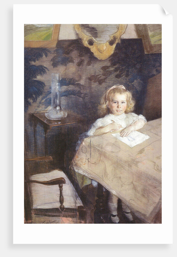 Portrait of Marina Nikolayevna Gritsenko as Child, 1905 by Anonymous