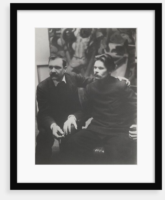 Akseli Gallen-Kallela and Maxim Gorky in Helsinki, c. 1905 by Anonymous