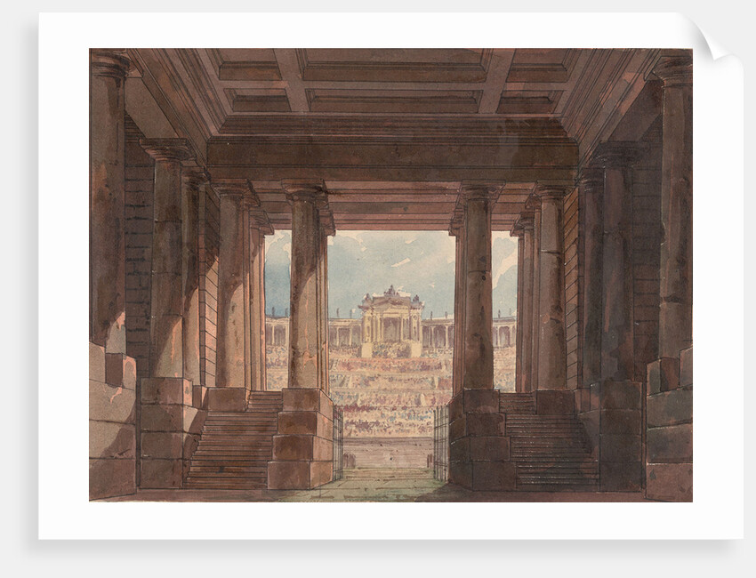 Set design for the Opera Poliuto by Gaetano Donizetti by Anonymous