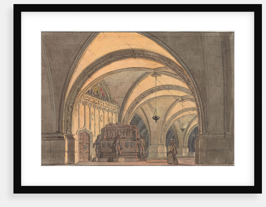 Set design for the Opera Ernani by Giuseppe Verdi, 1863 by Anonymous
