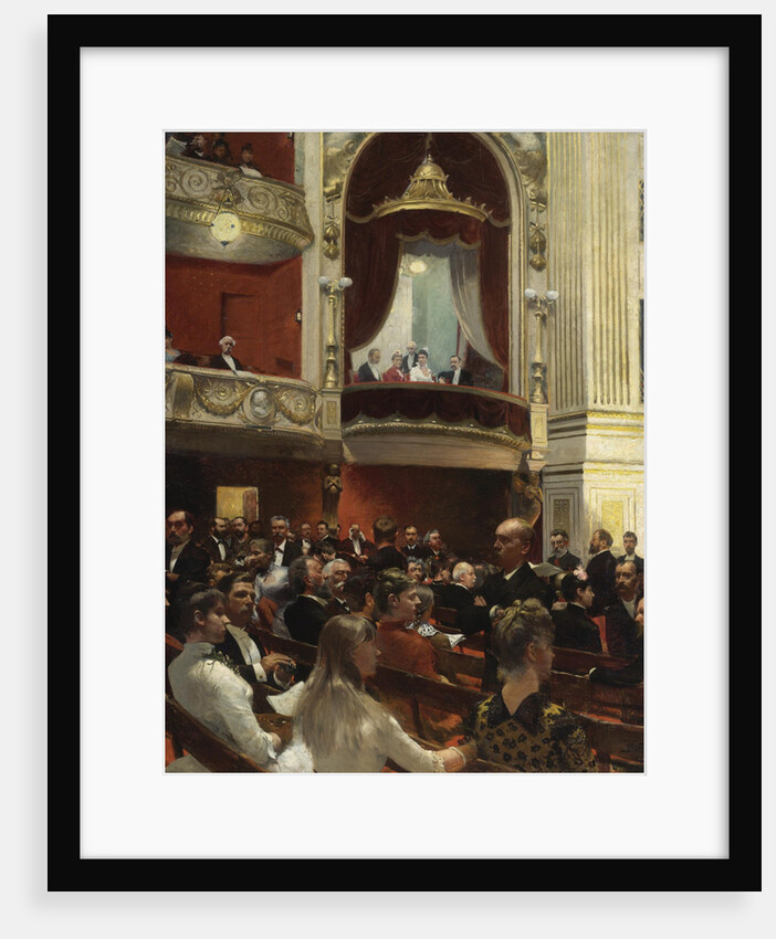 An Evening at the Royal Theatre, Copenhagen, 1887-1888 by Anonymous