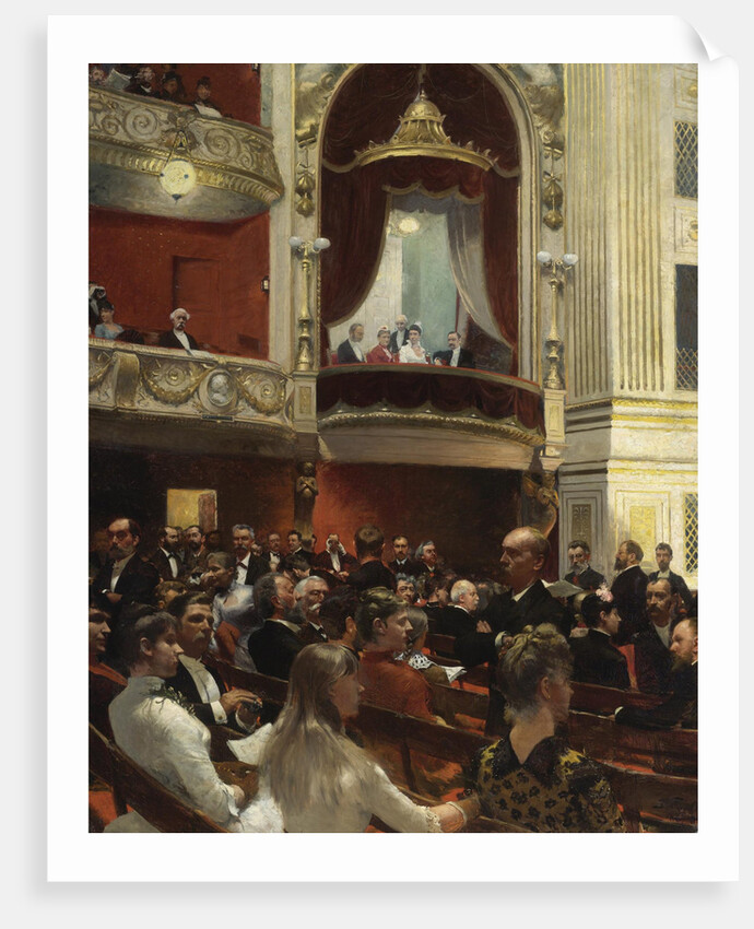 An Evening at the Royal Theatre, Copenhagen, 1887-1888 by Anonymous