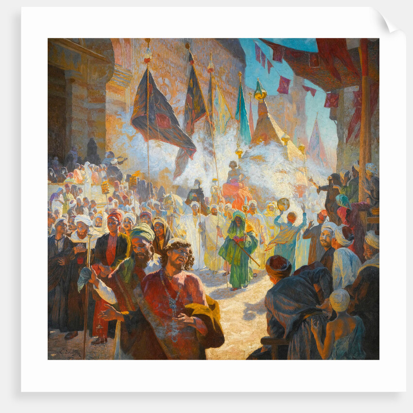 The procession of the mahmal through the streets of Cairo, 1909 by Anonymous