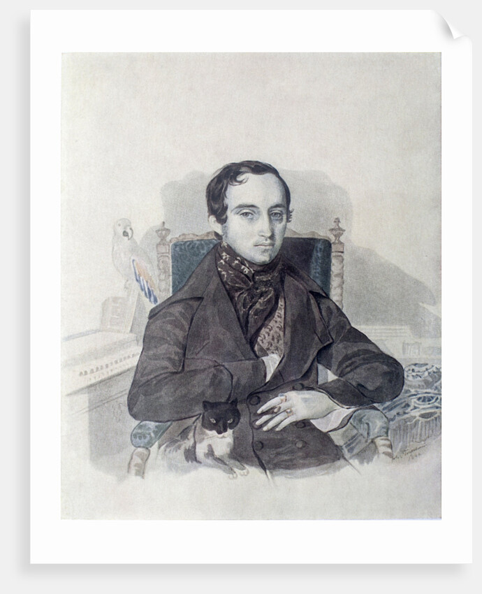 Portrait of Prince Vladimir Fyodorovich Odoyevsky, 1840s by Anonymous