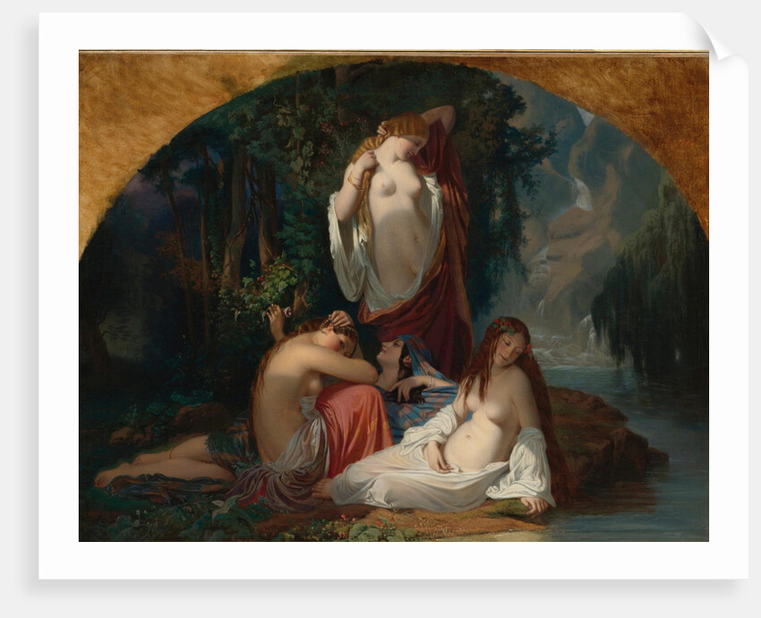 Les baigneuses (Les filles de la source), ca 1842 by Anonymous