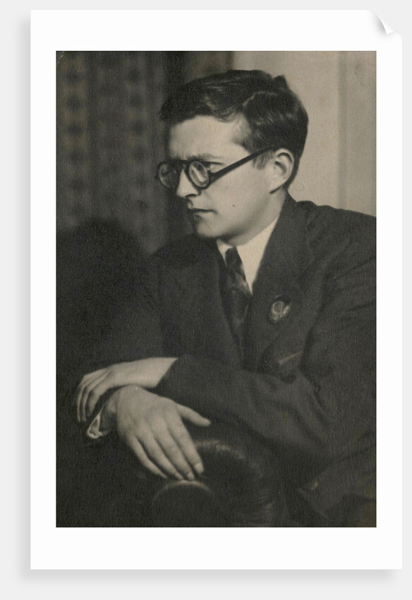 Portrait of the composer Dmitri Shostakovich, 1940 by Anonymous