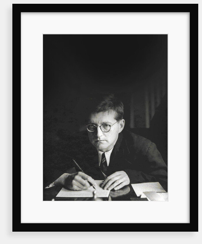 Portrait of the composer Dmitri Shostakovich by Anonymous