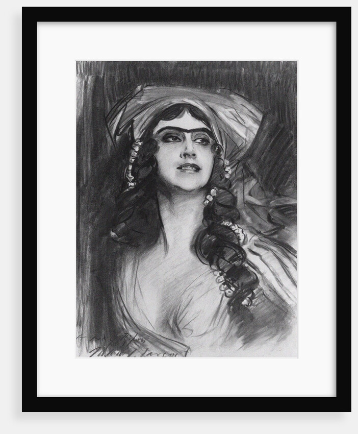 Portrait of the Ballet dancer Tamara Karsavina as Thamar in the ballet Thamar by M.A. Ba by Anonymous