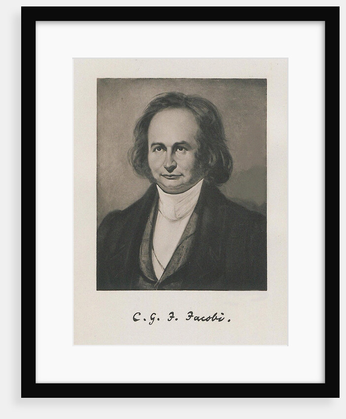 Portrait of the mathematician Carl Gustav Jacob Jacobi, 1843 by Anonymous