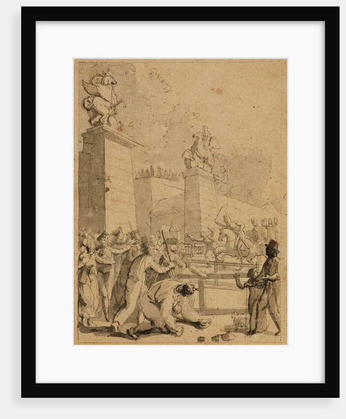 Street scene during the revolution, c. 1800 by Anonymous