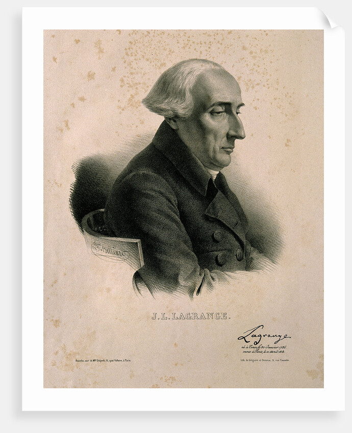 Portrait of the mathematician Joseph-Louis Lagrange by Anonymous