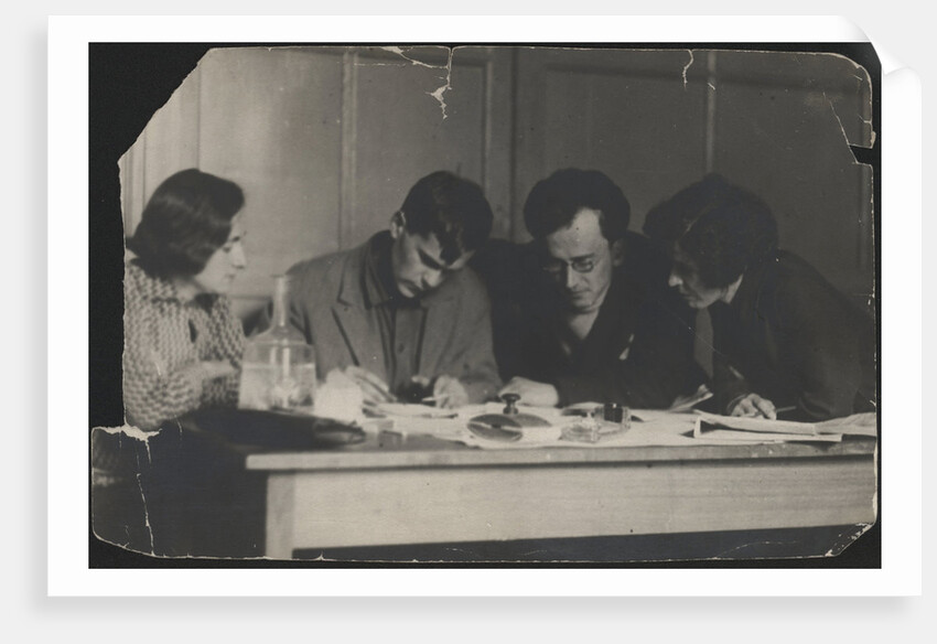 Varlam Shalamov and Arkady Shumsky at the editorial office Za udarnichestvo, 1932 by Anonymous
