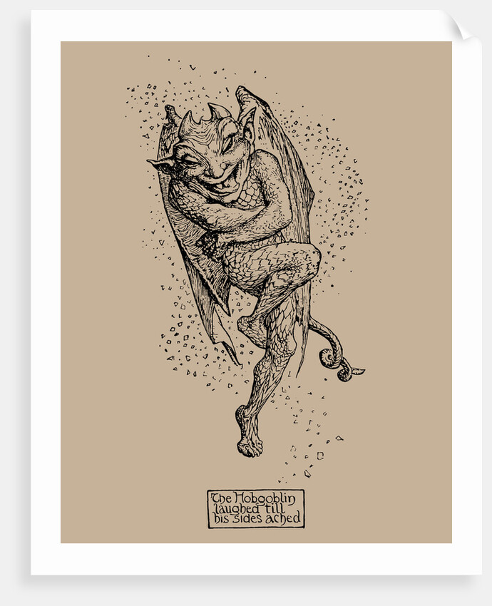 Hobgoblin. Illustration from The Pink Fairy Book by Andrew Lang, 1904 by Anonymous