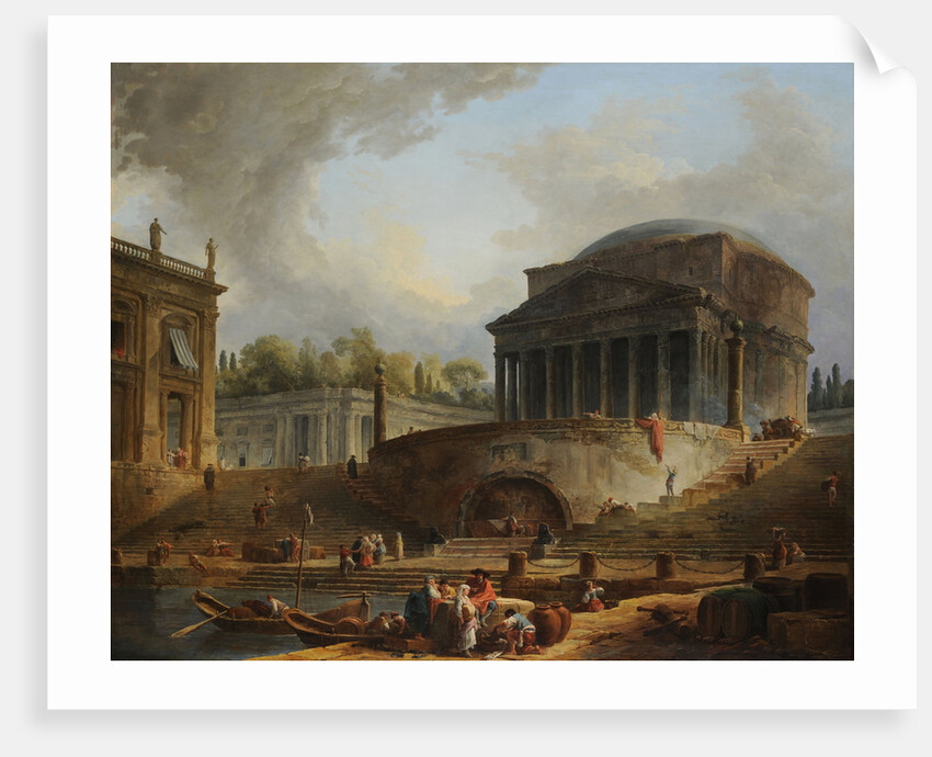 The Porto di Ripetta in Rome, 1766 by Anonymous