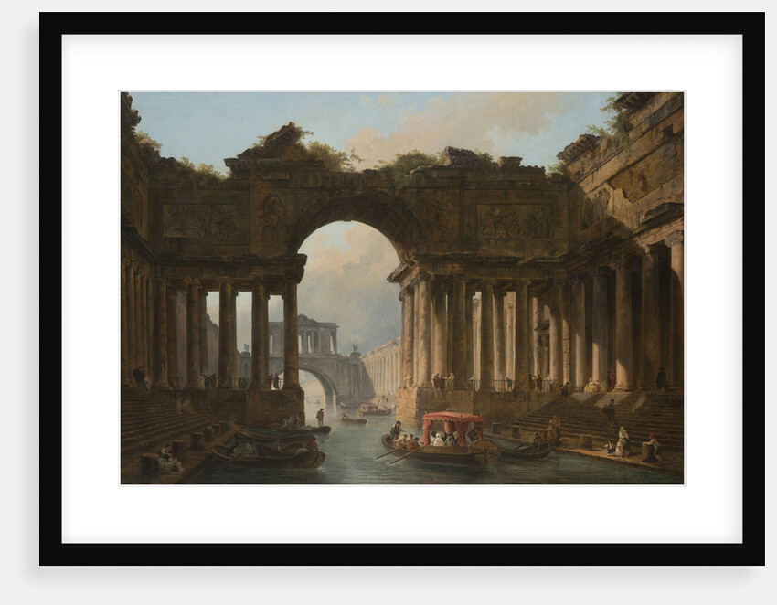 Architectural Caprice with a Canal, 1783 by Anonymous